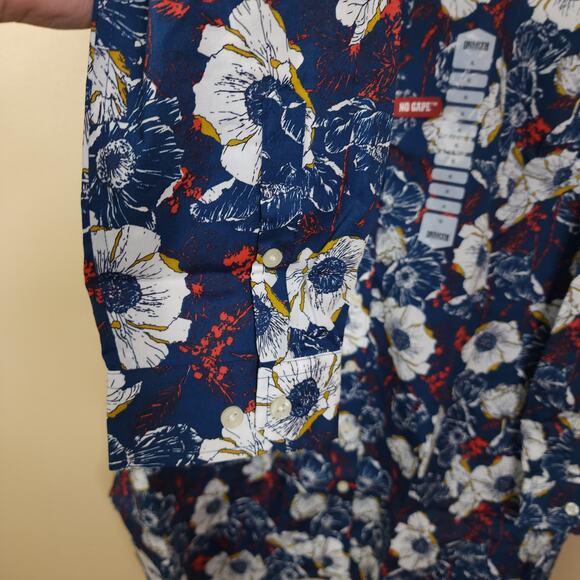 Duluth Wrinklefighter Tunic in Navy Sun Floral Size XL - Picture 4 of 9